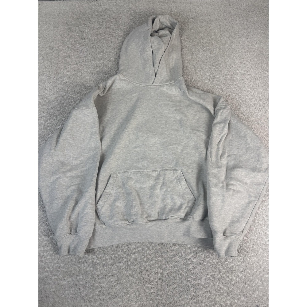 MNML Hoodie Mens Medium Gray Fleece Pullover Kangaroo Pocket Casual Sweatshirt